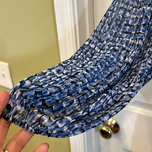 Cheztu Women’s plus size 22 blue geometric print midi dress - Picture 10 of 14